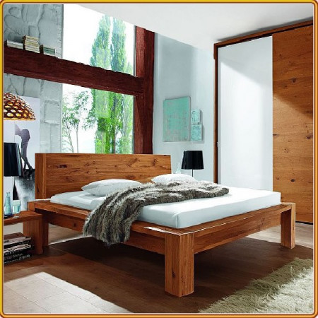 Robot Oak - Mặt Gỗ - Nệm 1m4 x 2m : Giường Ngủ Gỗ Sồi